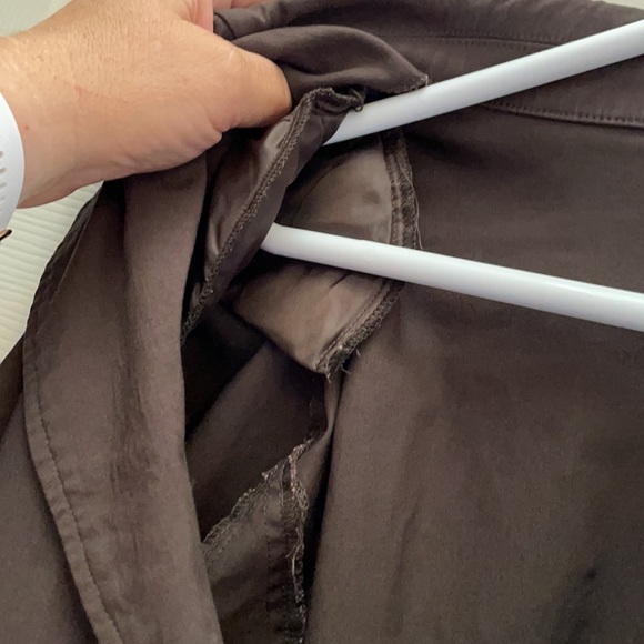 EUC Lane Bryant Brown STRETCHY Fitted Suit Jacket with Hook & Eye Closure, Sz 26 - Picture 10 of 13